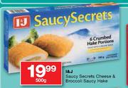I&J Saucy Secrets Chesse & Broccoll Saucy Hake-500gm Each