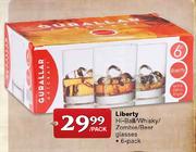 Liberty Hi-Ball/Whisky/Zombie/Beer Glasses-6-pack per pack