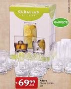 Adora Glass Drinks Set-18 piece per set