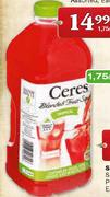 Ceres Blended Fruit Squash Assorted, Each-1.75 Ltr