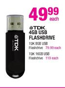 TDK 4GB USB Flash Drive-Each