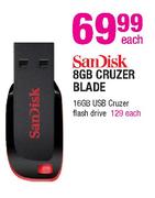 Sandisk 8GB Cruzer Blade-Each