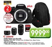 Canon 650D Triple Lens Bundle