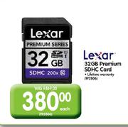 Lexar 32GB Premium SDHC Card Each