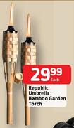 Republic Electric Bamboo Garden Torch-Each