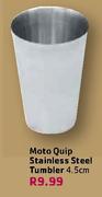 Moto Quip Stainless Steel Tumbler-4.5cm