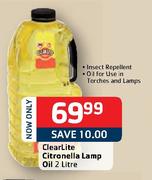 ClearLite Citronella Lamp Oil-2L