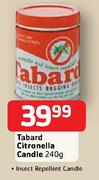 Tabard Citronella Candle-240g