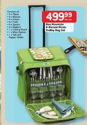 Blue Mountain 4-Person Picnic Trolley Bag Set-Per Set