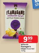 Willards Flanagan's Chips Assorted-125g Each