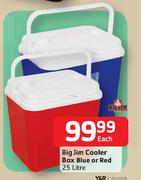 Big Jim Cooler Box Blue Or Red-25L Each
