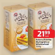 Bakers Provita Multigrain Or Wholewheat-500g Each