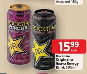Rockstar Original Or Guava Energy Drink-500ml Each