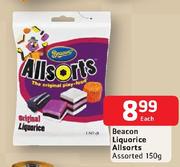 Beacon Liquorice Allsorts Assorted-150g Each
