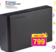 Verbatim 2TB USB 3.0 Hard Drive