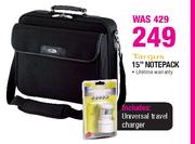 Targus 15" Notepack