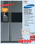 Samsung 524Ltr Side-By-Side Fridge With Water And Ice Dispenser