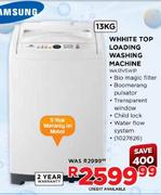 Samsung White 13kg Top Loding Washing Machine