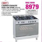 defy 5 burner gas stove price