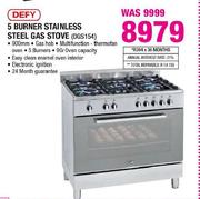 Defy 5 burner gas electric sale stove