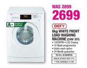 Defy White Front Load Washing Machine-6kg(DAW369)