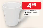 PnP no name White Porcelain Mug