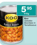 Koo Gebakte Boontjies In Tamatiesous-410g
