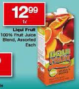 Liqul Fruit 100% Fruit Juice Blend Assorted-1Ltr Each
