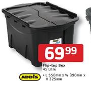 Addis FlipTop Box 45 ltr-Each