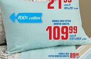 Double Bed Fitted Winter Sheets-137x188cm Each
