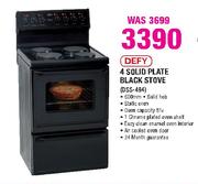 Defy 4 Solid Plate Black Stove(DSS-494)