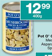 Pot O' Gold Mushroom Pieces & Stems-400gm