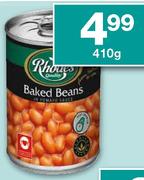 Rhodes Baked Beans in Tomato Sauce-410gm