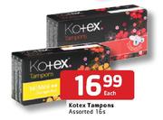 Kotex Tampons Assorted-16's Each