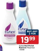 Cutex Nail Polish Remover Assorted-100ml Each