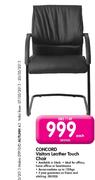 Concord Visitors Leather Touch Chair-Each
