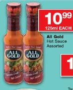 All Gold Hot Sauce Assorted-125ml Each