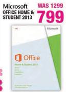 Microsoft Office Home & Student 2013-Each