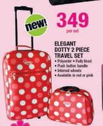 Elegant Dotty 2 Piece Travel Set-Per Set