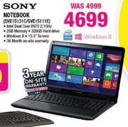 Sony Notebook(SVE15131C/SVE15111E)-Each