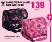 Large Fashion Vanity Case With Sling-Each