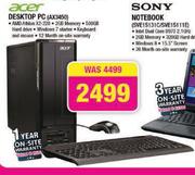 Acer Desktop PC(AX3450)-Each