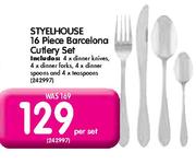 Styelhouse 16 Piece Barcelona Cutlery Set-Per Set