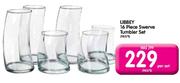 Libbey 16 Piece Swerve Tumbler Set-Per Set