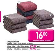 Grey Blankets-Each