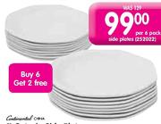 Continental China Octavia Dinner Plates 6 Pack Plus 2 Free