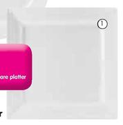 Aro 40cm Square Platter-Each