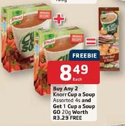 Knorr Cup A Soup Assorted-4's Each