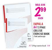 Impala A4 College Exercise Book-72 Page