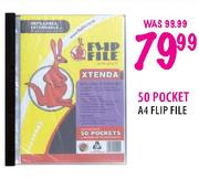 A4 Flip File-50 Pocket